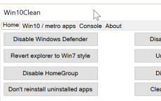 Win10Clean Windows 10系统调整器