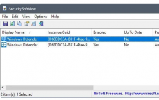 SecuritySoftView 列出Windows上已注册的安全程序