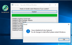 Hardentools通过禁用功能使Windows更安全