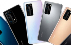 所有Huawei P40系列颜色变体以单一图片显示