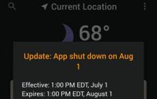 Android用户可以获得一个月的Dark Sky天气更新
