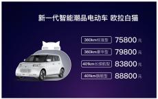 8重豪礼+2大服务 长城欧拉白猫补贴后7.58万起