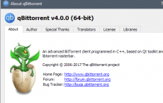 qBittorrent 4.0 Bittorrent客户端已退出