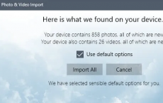 Windows 10的照片和视频导入