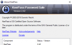 KeePass 2 42密码管理器已退出