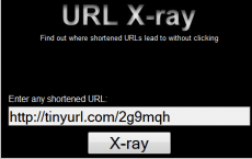 URL X射线 显示URL缩短器链接目标