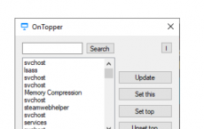 OnTopper是轻量级的始终在上的Windows应用程序
