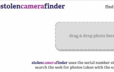 被盗的相机查找器可在网络上找到相机的照片