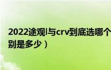 2022途观l与crv到底选哪个（本田crv和途观l的车身尺寸分别是多少）