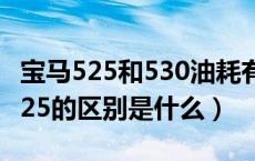 宝马525和530油耗有什么区别（宝马530和525的区别是什么）