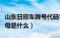 山东日照车牌号代码字母（日照车牌号开头字母是什么）