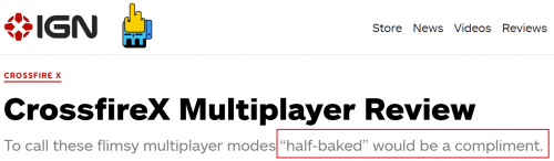 IGN2分评《穿越火线X》多人模式：低成本且缺乏思考，说半成品都是赞美