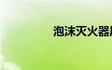 泡沫灭火器原理是什么？