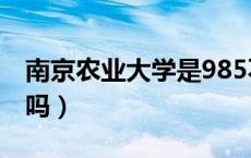 南京农业大学是985不（南京农业大学是985吗）