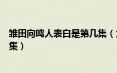 雏田向鸣人表白是第几集（火影忍者雏田和鸣人表白是第几集）