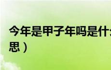 今年是甲子年吗是什么意思（甲子年是什么意思）