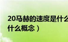 20马赫的速度是什么水平（20马赫的速度是什么概念）