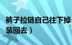 裤子拉链自己往下掉（裤子拉链掉了一边怎么装回去）