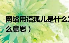 网络用语孤儿是什么意思（网络用语孤儿是什么意思）