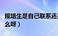 规培生是自己联系还是学校安排（规培生是什么呀）