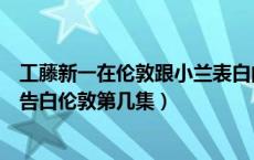 工藤新一在伦敦跟小兰表白的集数是哪一集（工藤和和小兰告白伦敦第几集）