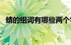 蜻的组词有哪些两个字（蜻的组词有哪些）