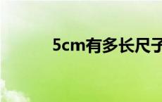 5cm有多长尺子（5cm有多长）