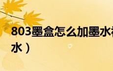 803墨盒怎么加墨水视频（803墨盒怎么加墨水）