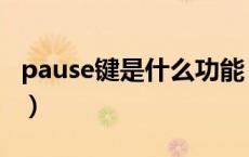 pause键是什么功能（pause键是什么意思啊）