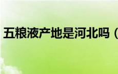 五粮液产地是河北吗（五粮液产地是哪个省）