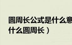 圆周长公式是什么意思（圆周长公式 公式是什么圆周长）