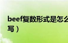 beef复数形式是怎么写（beef复数形式怎么写）