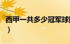 西甲一共多少冠军球队（西甲一共多少轮几个）