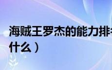 海贼王罗杰的能力排名（海贼王罗杰的能力是什么）