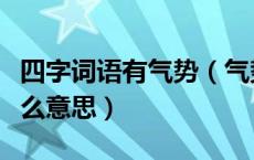 四字词语有气势（气势非凡这个四字词语是什么意思）