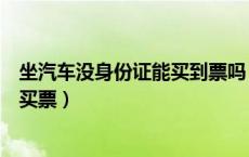 坐汽车没身份证能买到票吗（没有身份证可以坐汽车吗怎么买票）