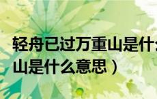 轻舟已过万重山是什么歌里的（轻舟已过万重山是什么意思）