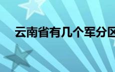 云南省有几个军分区（云南省有几个市）