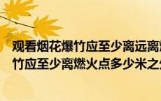 观看烟花爆竹应至少离远离燃火点多少米之外（观看烟花爆竹应至少离燃火点多少米之外）