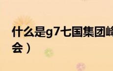 什么是g7七国集团峰会（g7是哪七国集团峰会）