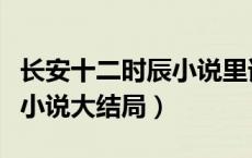 长安十二时辰小说里谁是坏人（长安十二时辰小说大结局）