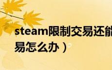 steam限制交易还能收礼吗（steam限制交易怎么办）