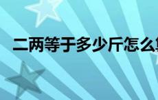 二两等于多少斤怎么算（二两等于多少克）