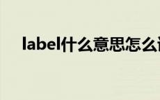 label什么意思怎么读（label什么意思）