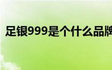 足银999是个什么品牌（足银999是指什么）