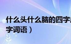 什么头什么脑的四字成语（什么头什么脑的四字词语）