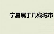 宁夏属于几线城市（宁夏有几个城市）