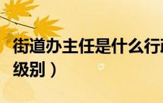 街道办主任是什么行政级别（街道主任算什么级别）