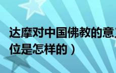 达摩对中国佛教的意义（达摩在中国佛教的地位是怎样的）