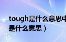 tough是什么意思中文翻译怎么读（tough是什么意思）